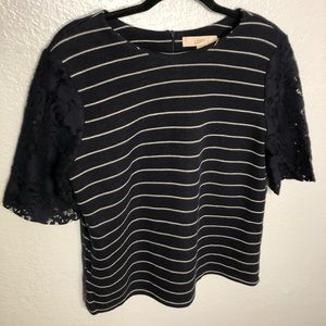 Loft Lace Sleeve Sweater